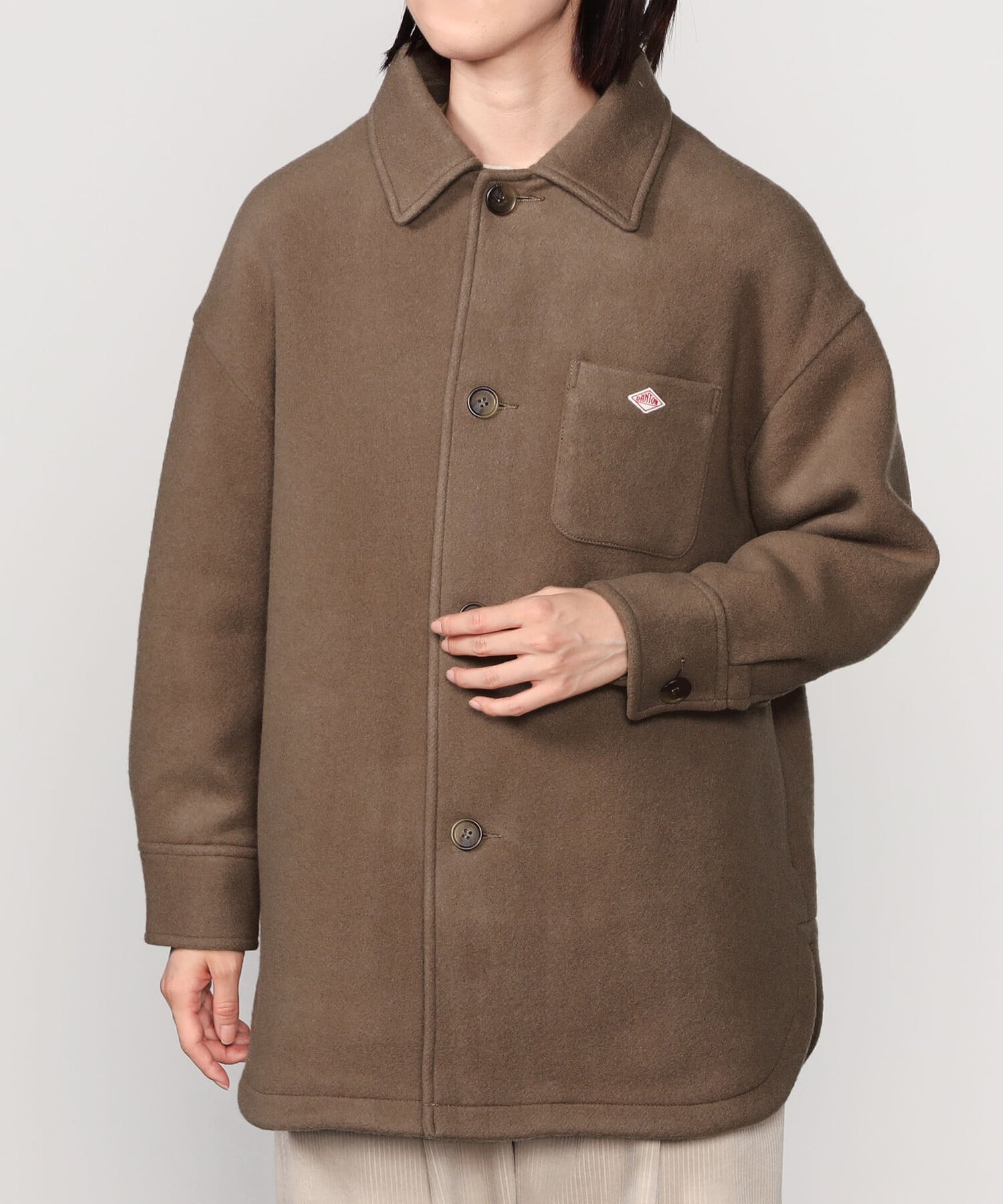 Bshop｜DANTON | ウールメルトン シャツブルゾン WOMEN | Rakuten