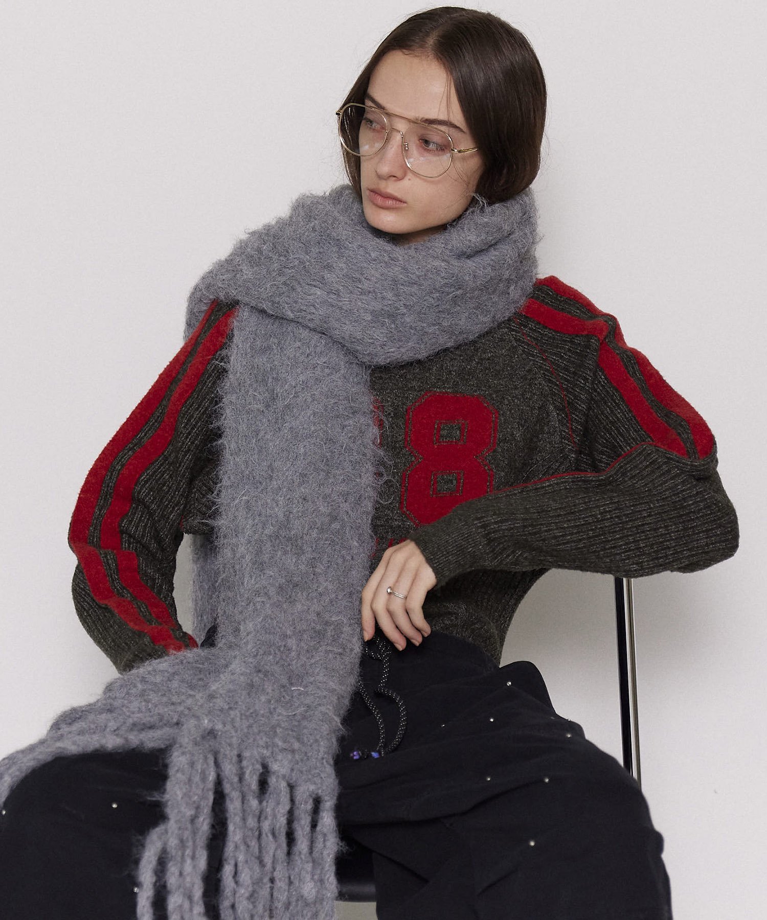 MAISON SPECIAL｜Shaggy knit Muffler | Rakuten Fashion(楽天