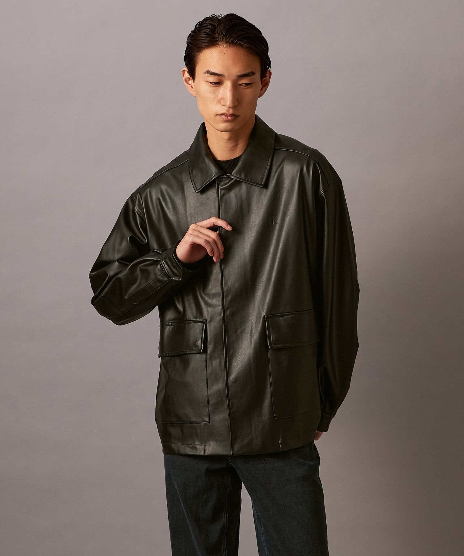 Calvin Klein｜(M)【公式ショップ】 カルバンクライン フェイクレザー