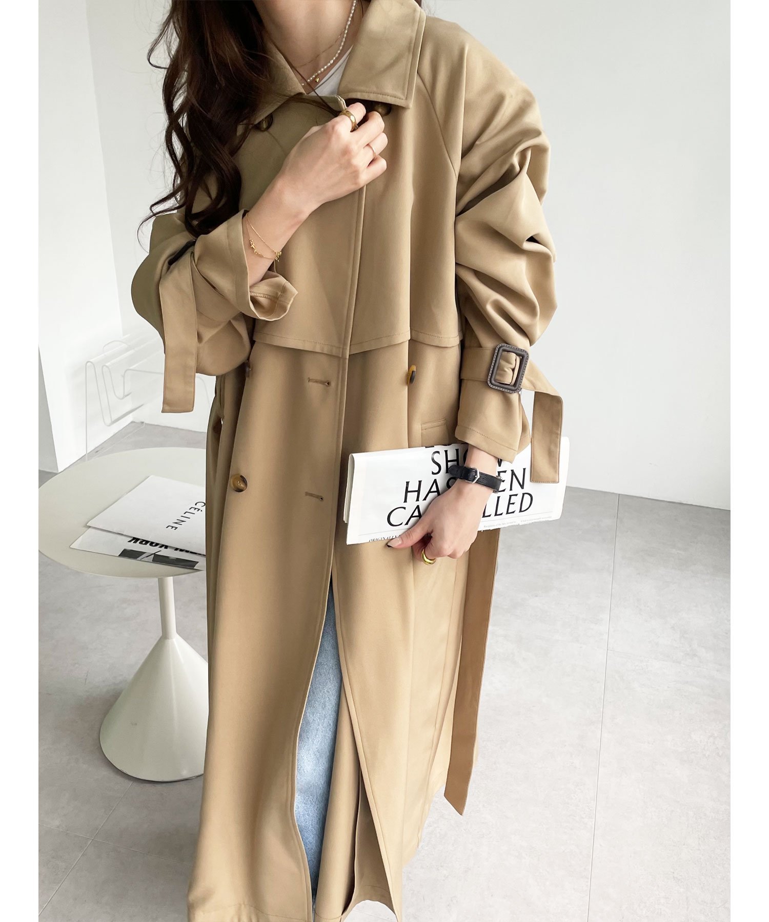 GeeRA｜上品オーバーサイズトレンチコート | Rakuten Fashion(楽天