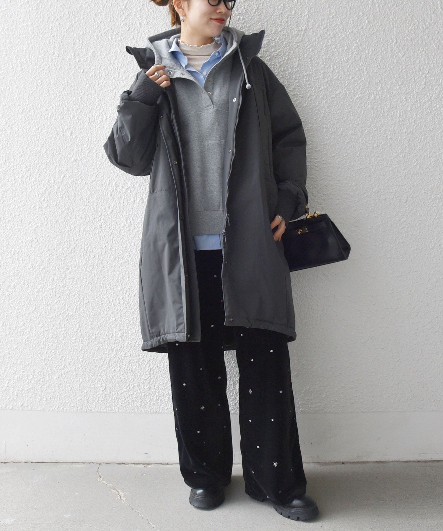 SHIPS any:<多機能>中綿 2WAY スタンドカラー モンスター コート セール】SHIPS any:〈多機能〉中綿 2WAY スタンドカラー モンスター