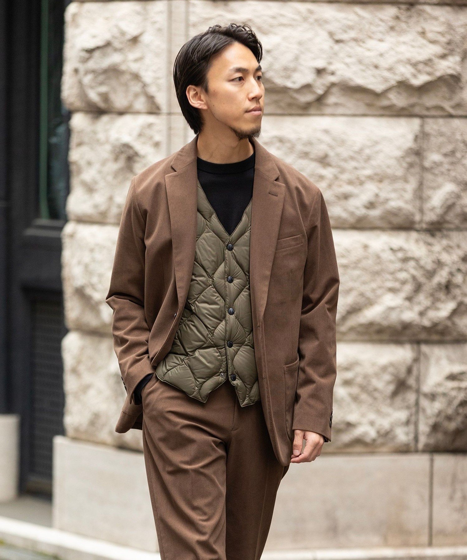 KITH コーデュロイジャケット ブラウン　L　2024年 SHIPS｜SHIPS:<手洗い可能>トリコット コーデュロイ ジャケット