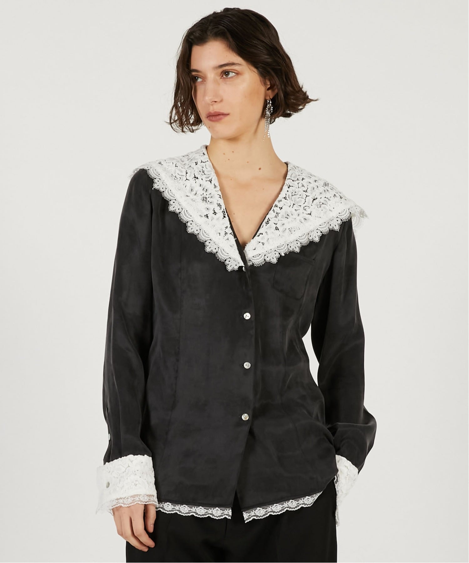 PRANK PROJECT｜レースカラーシャツ / Lace Collar Shirt | Rakuten