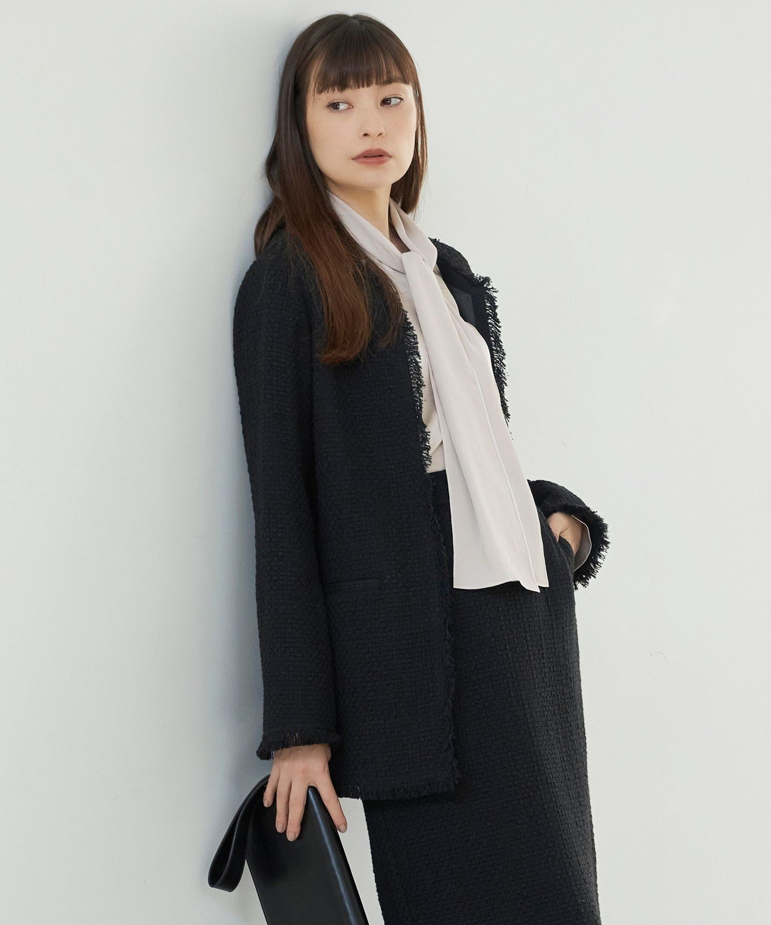 ICB｜【セットアップ着用可能】ロービングツイード ノーカラー