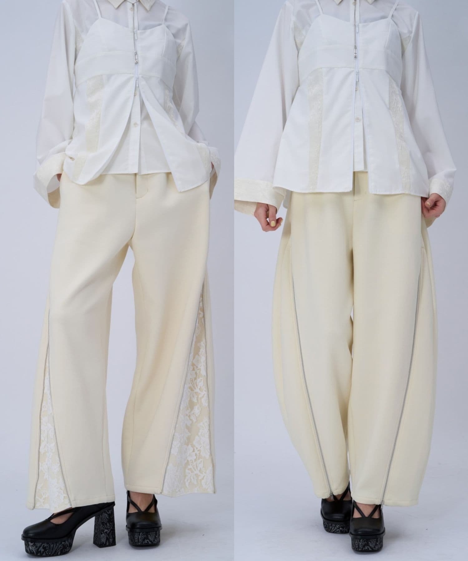 HARE｜2WAYジップカーブパンツ | Rakuten Fashion(楽天ファッション