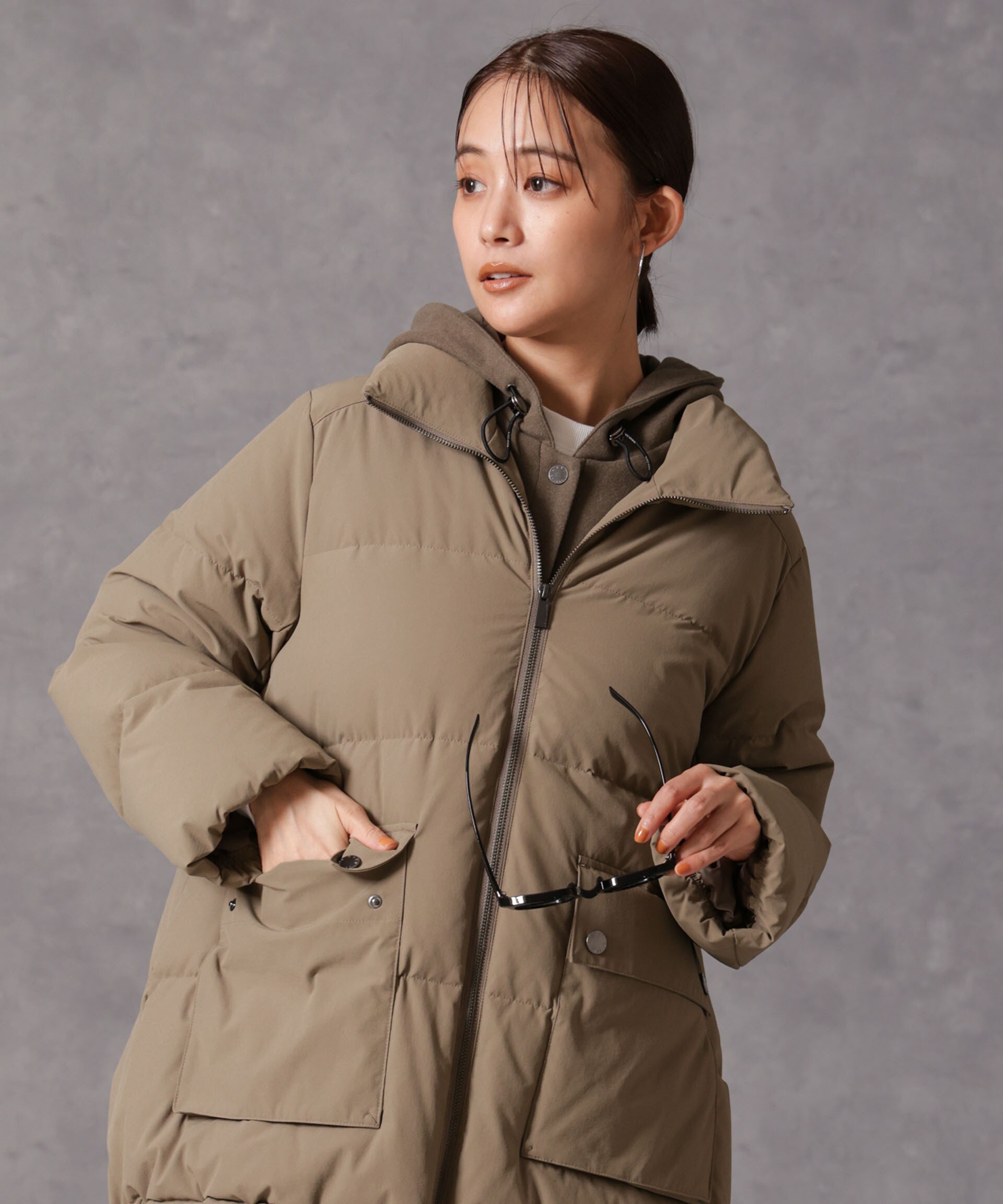 NANO universe｜「西川ダウン(R)」2WAY異素材フードダウン | Rakuten