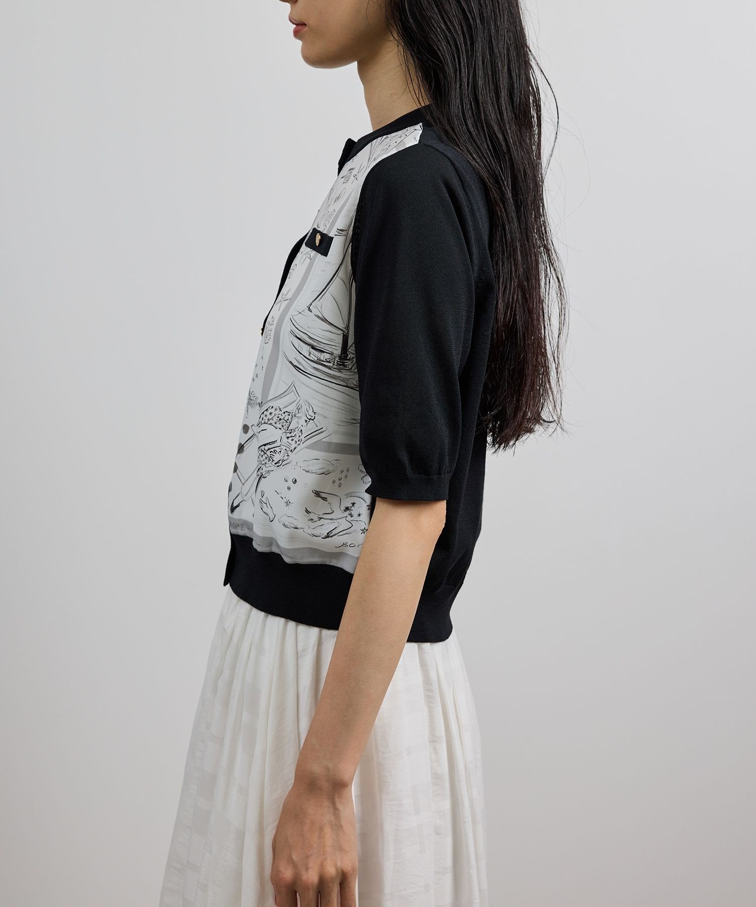 ROPE'｜【洗える】【YUKO SAEKI for ROPE'・コラボ】スカーフ柄