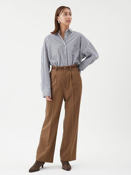 Mila Owen｜【セットアップ対応】ワンタックストレートスーツパンツ