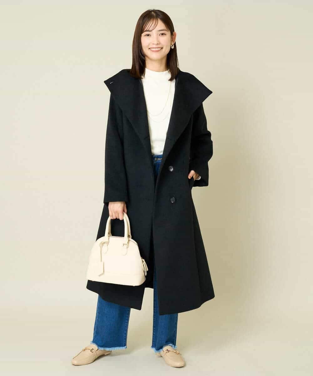 a.v.v｜【2WAY】折り返しラペルロングコート | Rakuten Fashion(楽天