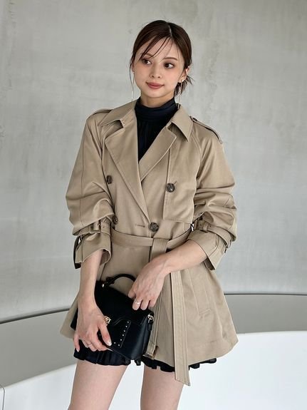 SNIDEL｜バリエーションミドルトレンチコート | Rakuten Fashion(楽天