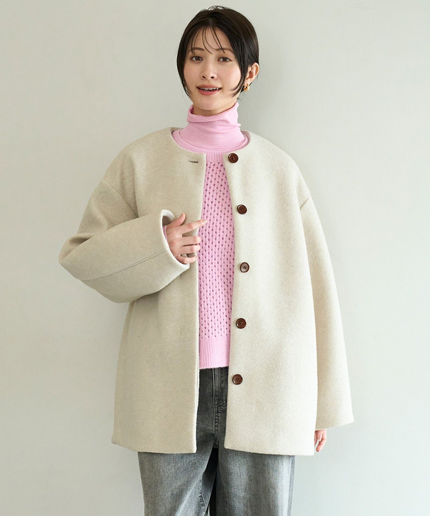 UNFILO｜ボンディング フォルムコート | Rakuten Fashion(楽天