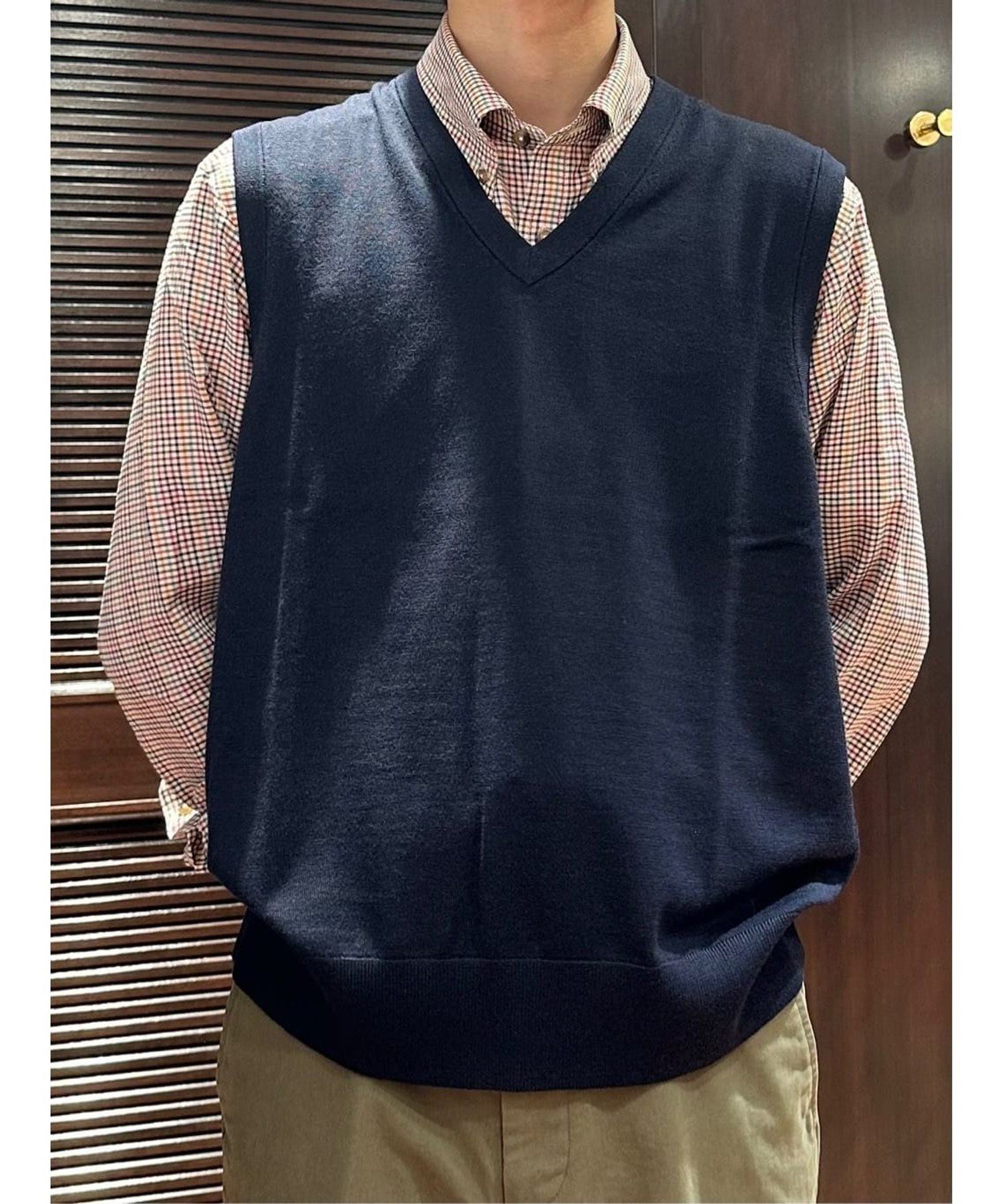 Brooks Brothers｜メリノウール Vネックベスト | Rakuten Fashion(楽天