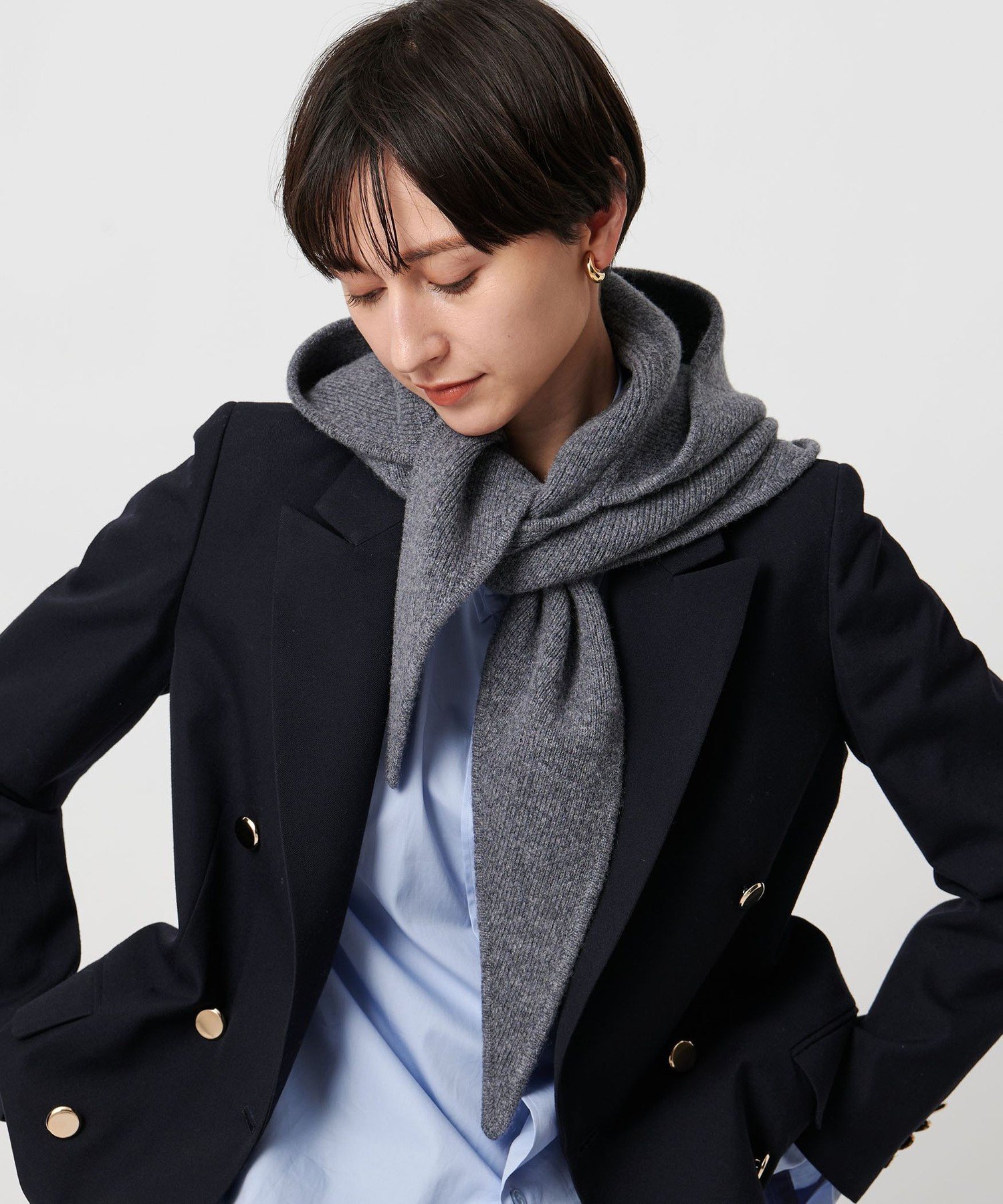 UNITED ARROWS｜ニット フードストール | Rakuten Fashion(楽天