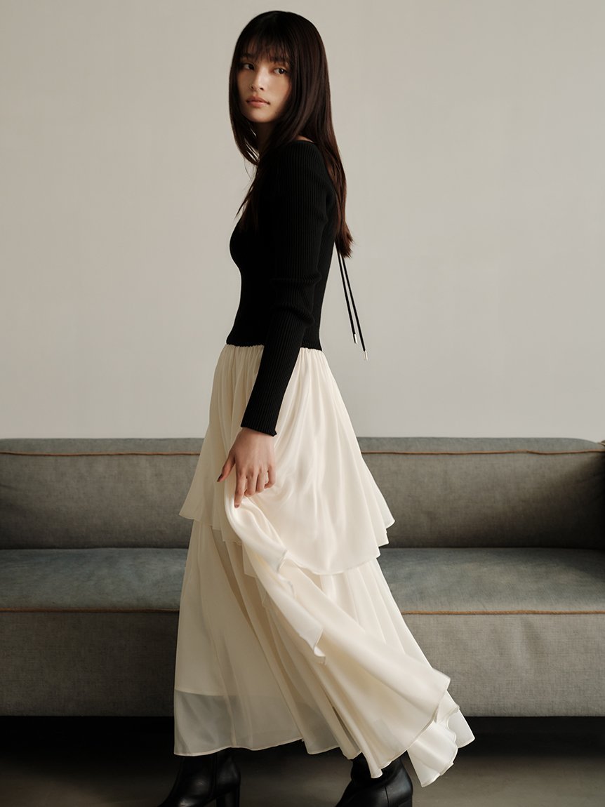 FRAY I.D｜ニットドッキングワンピース | Rakuten Fashion(楽天