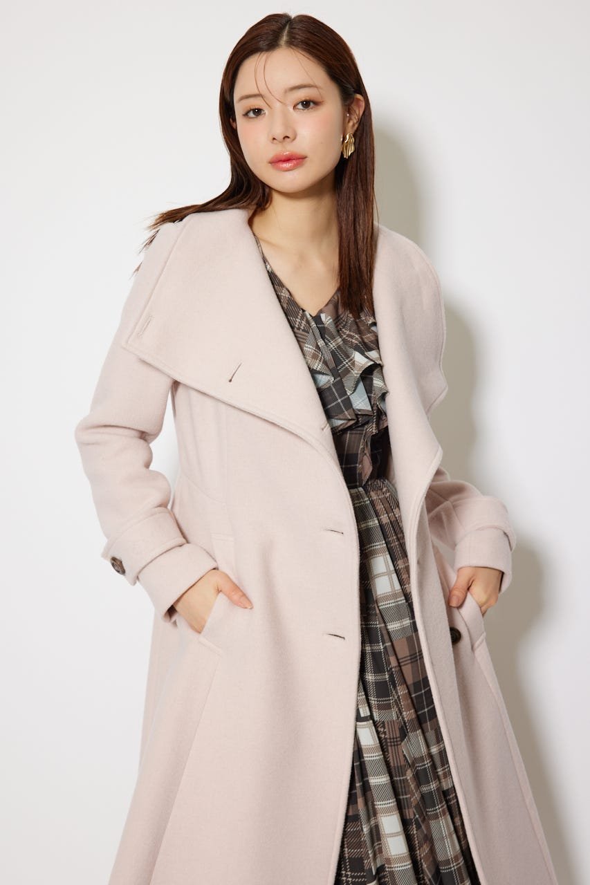 rienda｜25オーバーネックシンデレララインコート | Rakuten Fashion