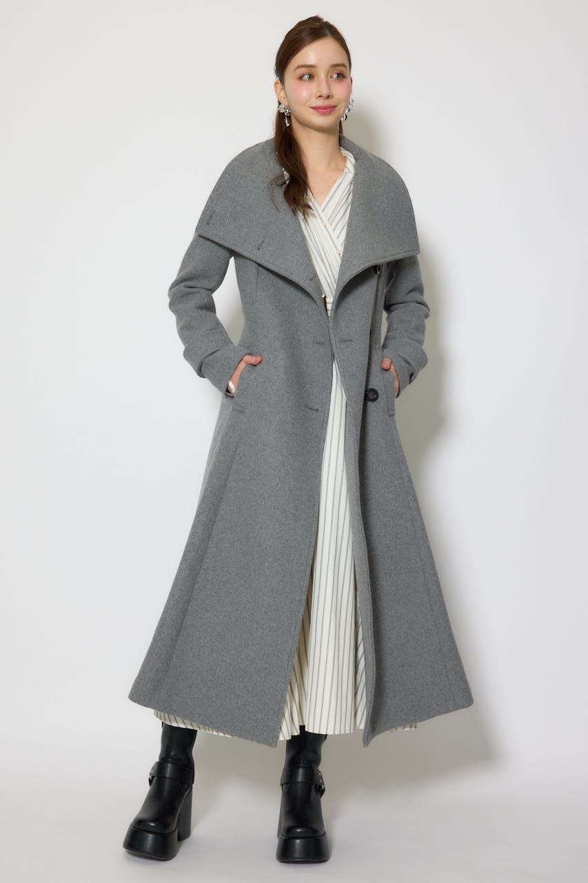 rienda｜25オーバーネックシンデレララインコート | Rakuten Fashion