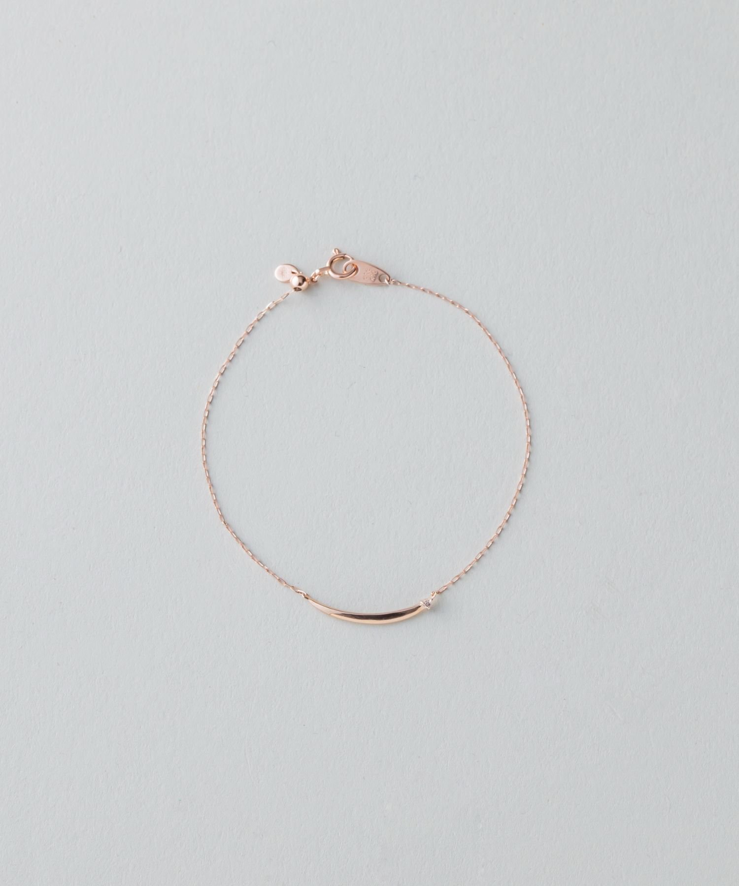 ete｜[ミストピンク] K10 レイヤード ブレスレット バイカラー