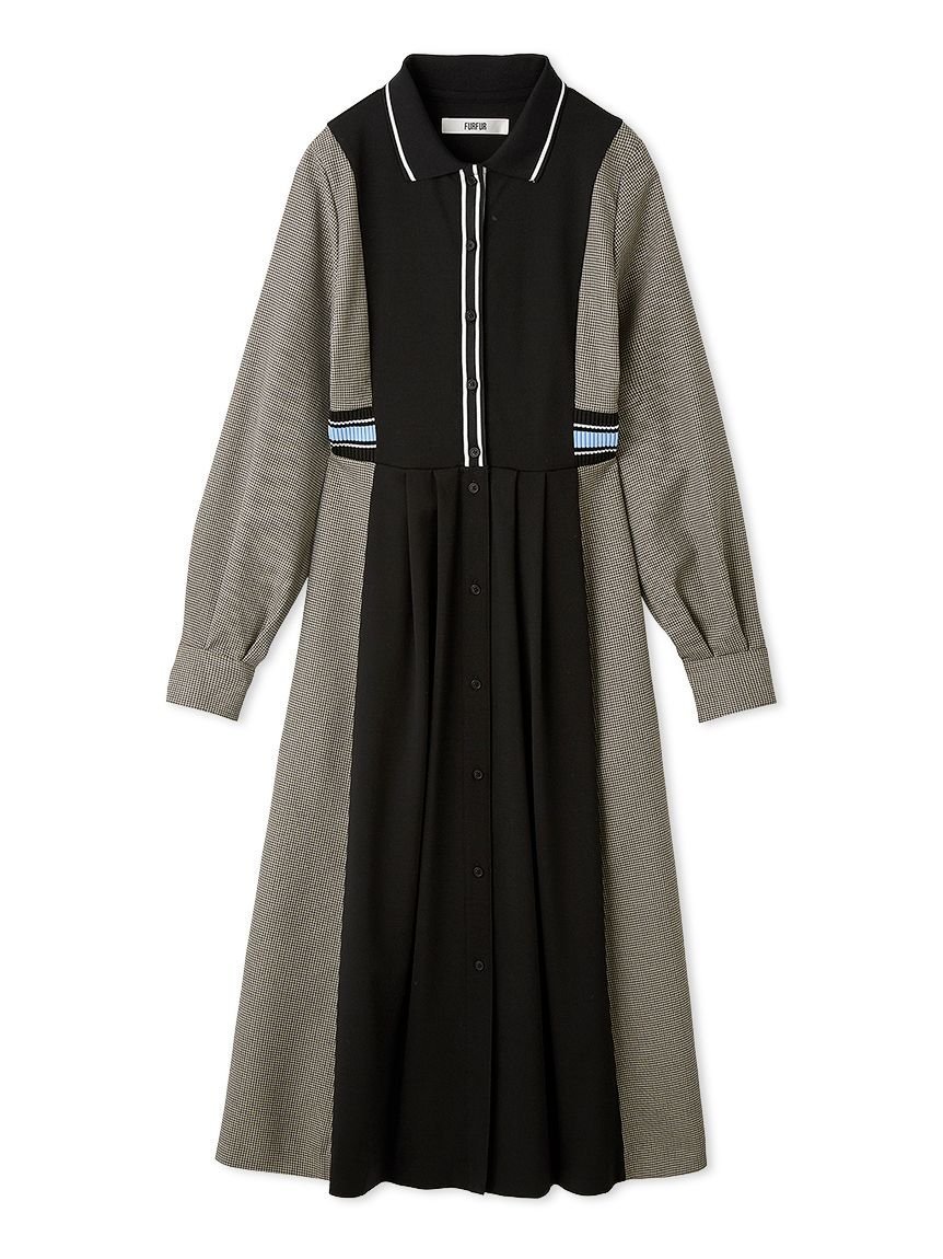 FURFUR｜リブコンビシャツワンピース | Rakuten Fashion(楽天