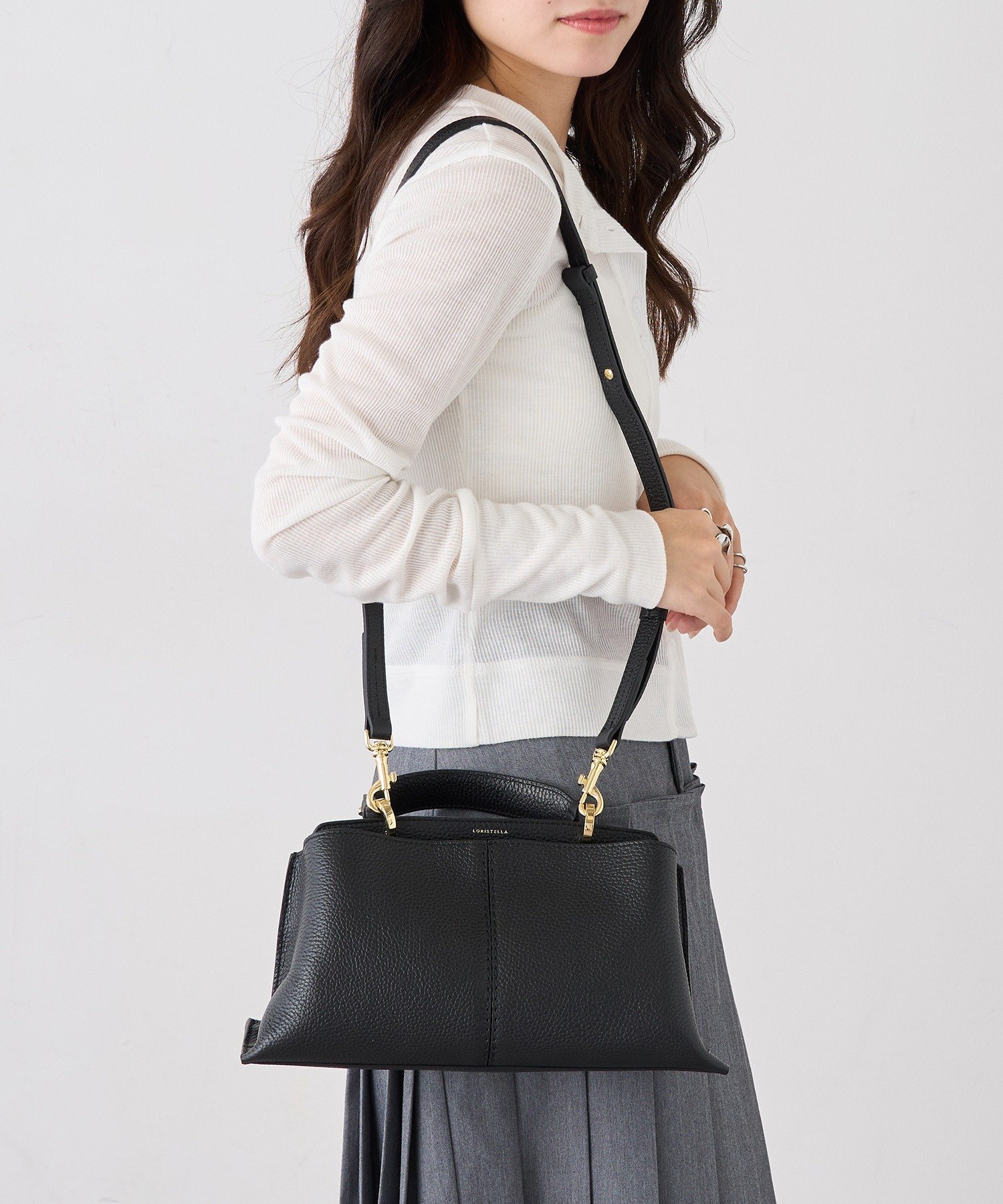 SETUP7｜LORISTELLA/シュリンクレザー 2WAYワンハンドルバッグ