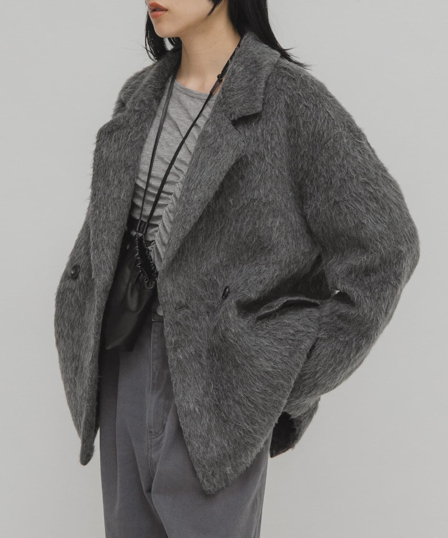 KBF｜シャギーテーラードジャケット | Rakuten Fashion(楽天