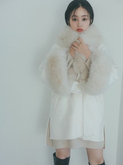SNIDEL｜ファーケープコート | Rakuten Fashion(楽天ファッション／旧