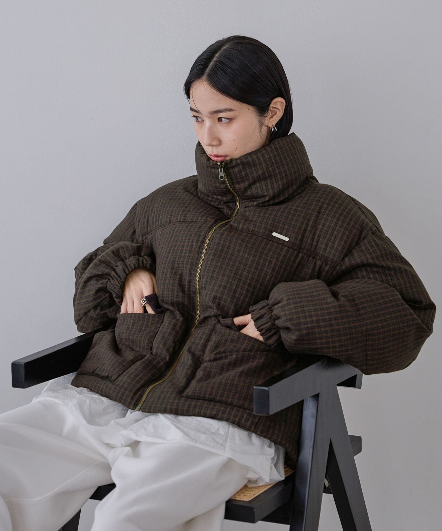 JEANASIS｜リバーシブルボリュームスタンドパファーコート | Rakuten