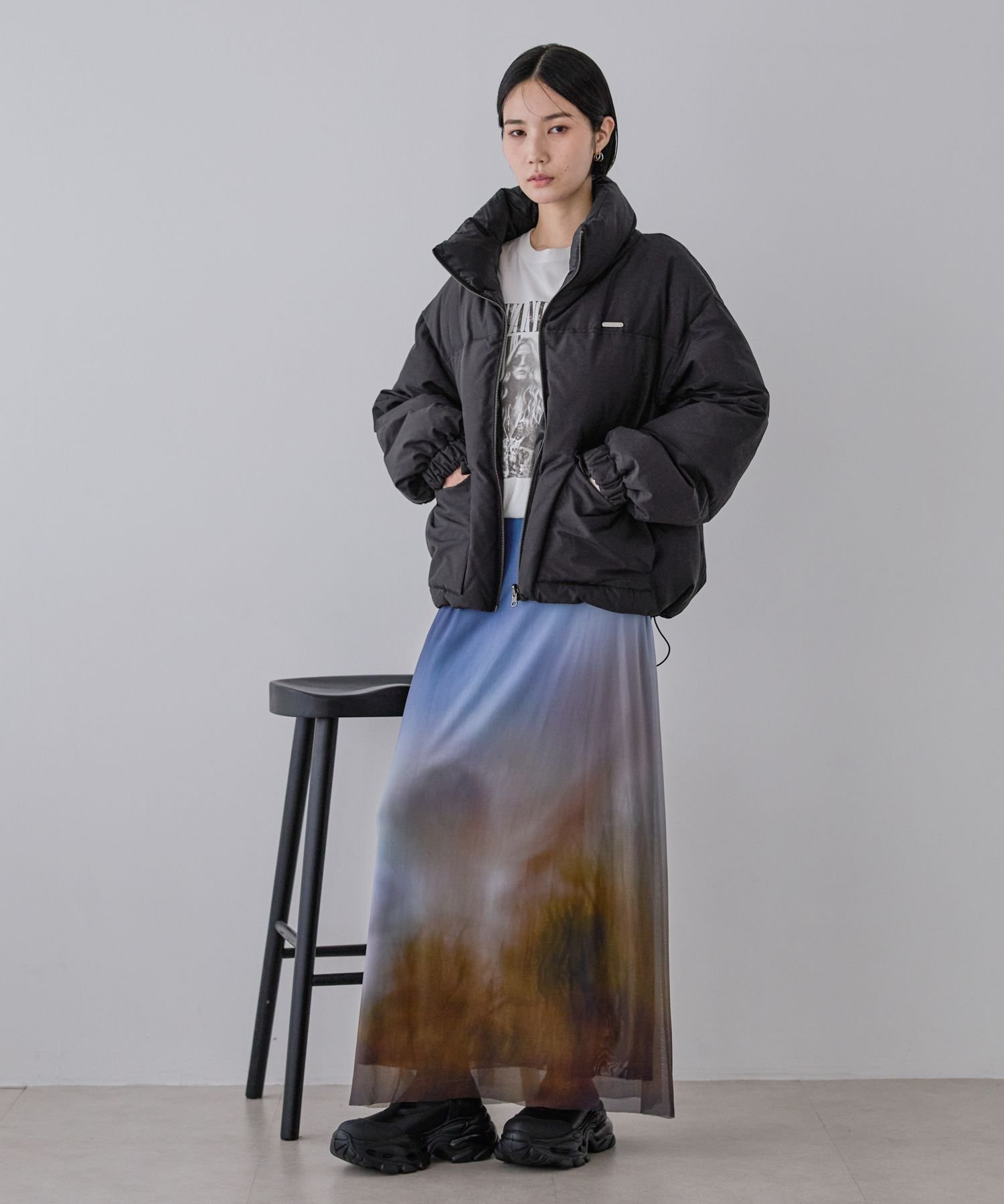 JEANASIS｜リバーシブルボリュームスタンドパファーコート | Rakuten