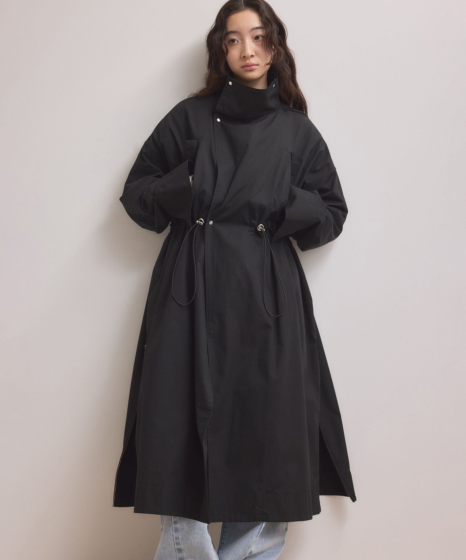 ADAM ET ROPE'｜【WEB限定】・【サステナブル】スタンドカラーロング