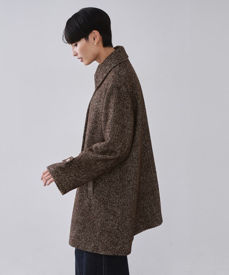 OPAQUE.CLIP｜ヘリンボーンステンカラーコート | Rakuten Fashion(楽天