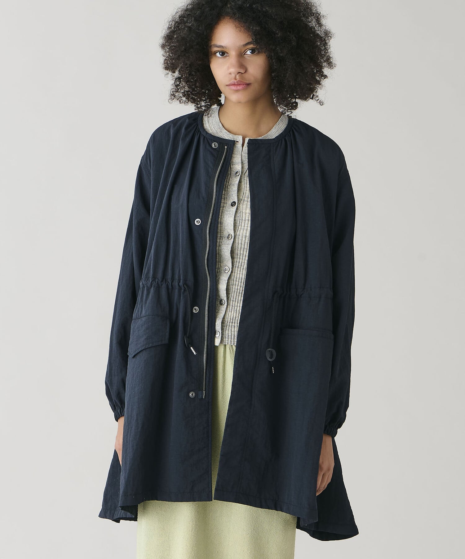 Bshop｜LE GLAZIK | ナイロン ノーカラーコート WOMEN | Rakuten