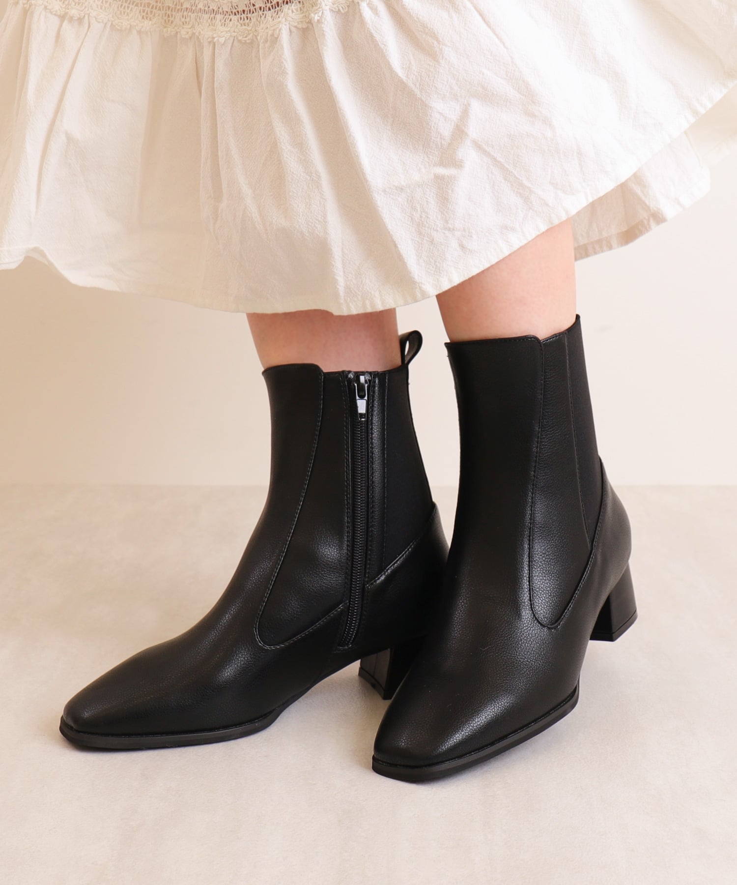 artemis by DIANA｜スクエアトゥ サイドゴアショートブーツ | Rakuten