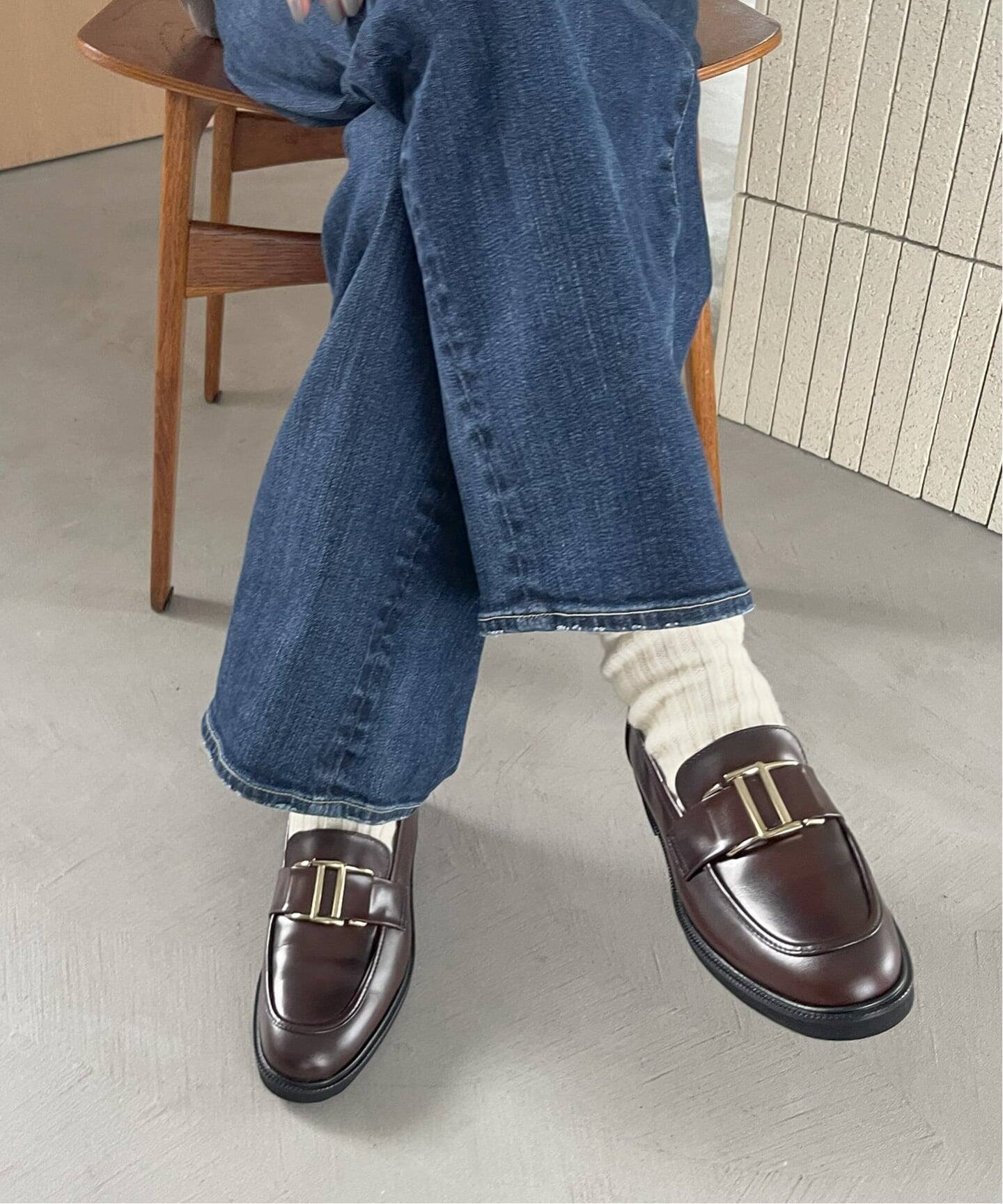 LE TALON｜《追加》レザーメタルモチーフローファー | Rakuten Fashion