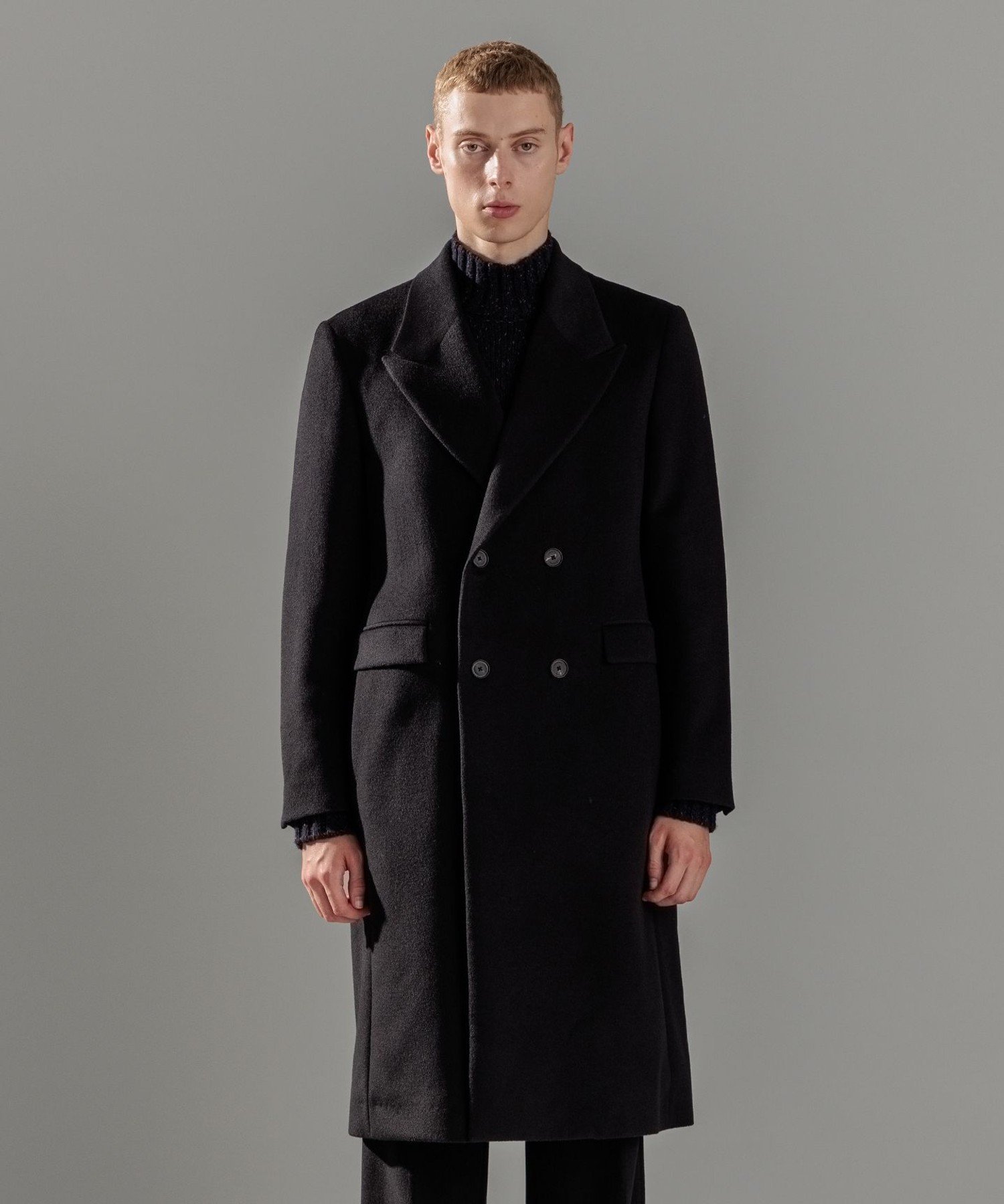 JOSEPH HOMME｜【WEB限定】グロッシーウール ダブルブレストチェスター