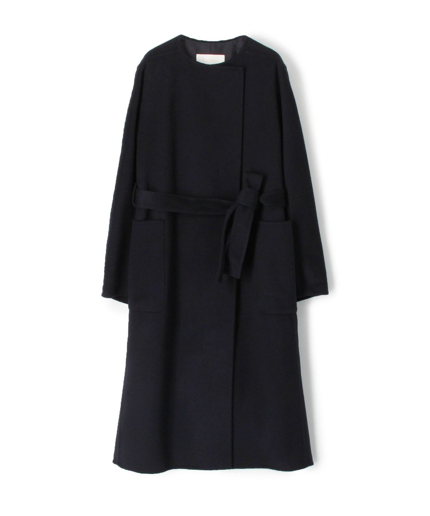 TOMORROWLAND｜プレミアムウールリバー ノーカラーコート | Rakuten