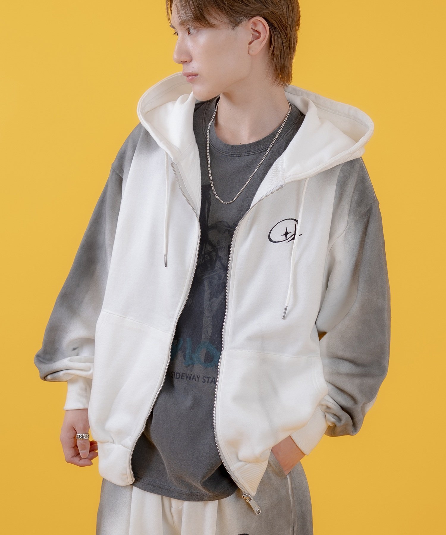 improves｜グランジ加工 裏毛 ジップパーカー | Rakuten Fashion(楽天