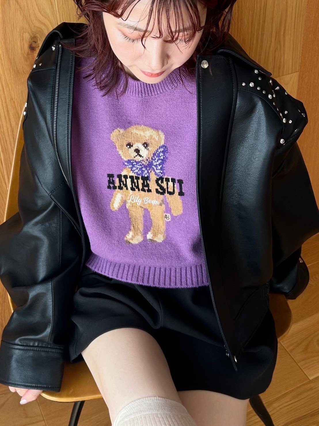 LILY BROWN｜【LILY BROWN ×ANNA SUI】バタフライLily Bearニット
