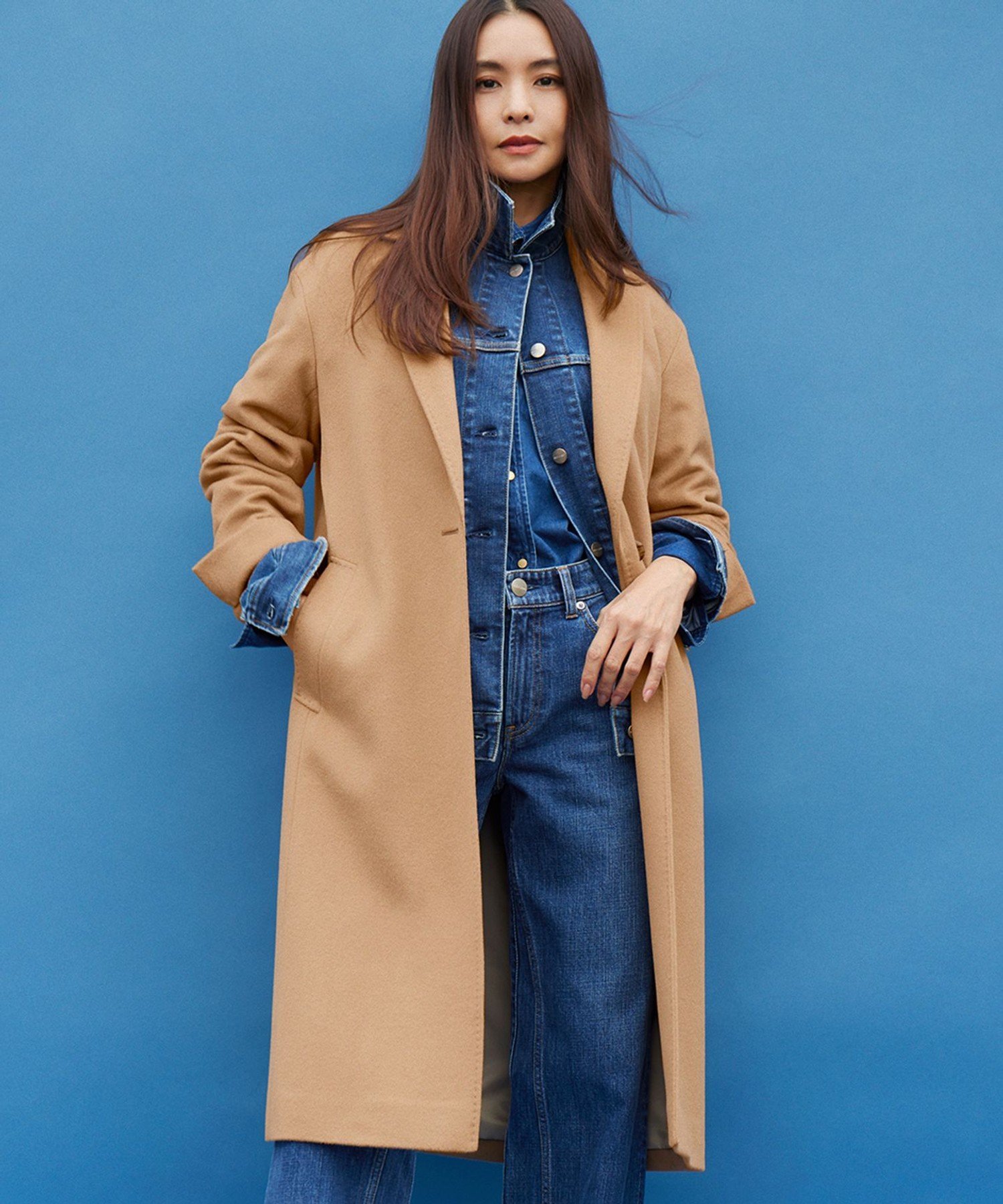 23区｜【滝沢眞規子さん着用】ウールカシミヤビーバー チェスター