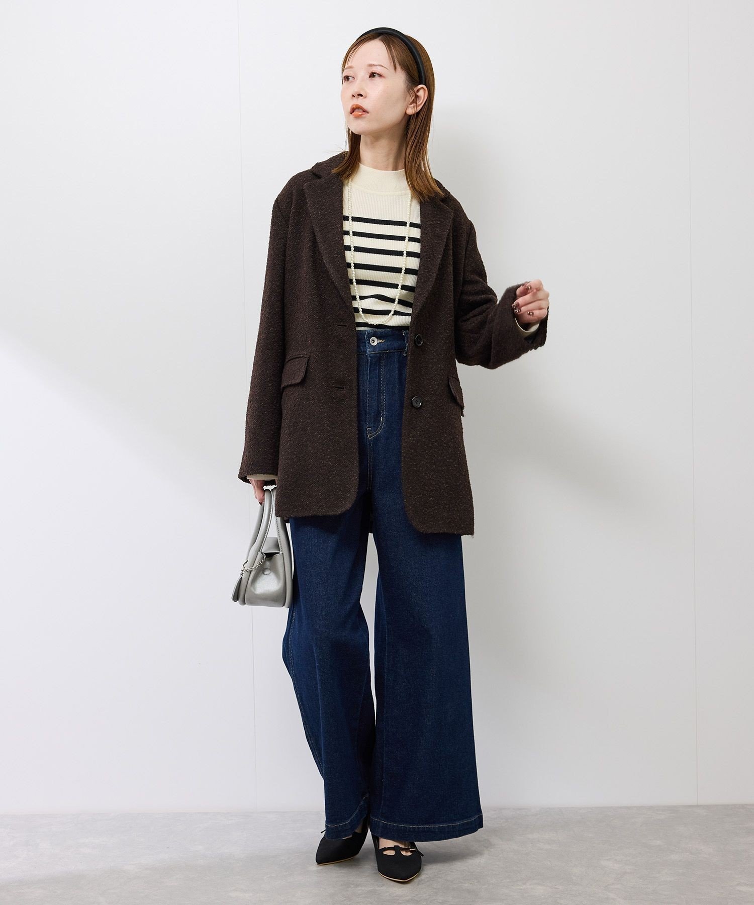 ROPE' PICNIC｜ネップツイードテーラードジャコット | Rakuten Fashion