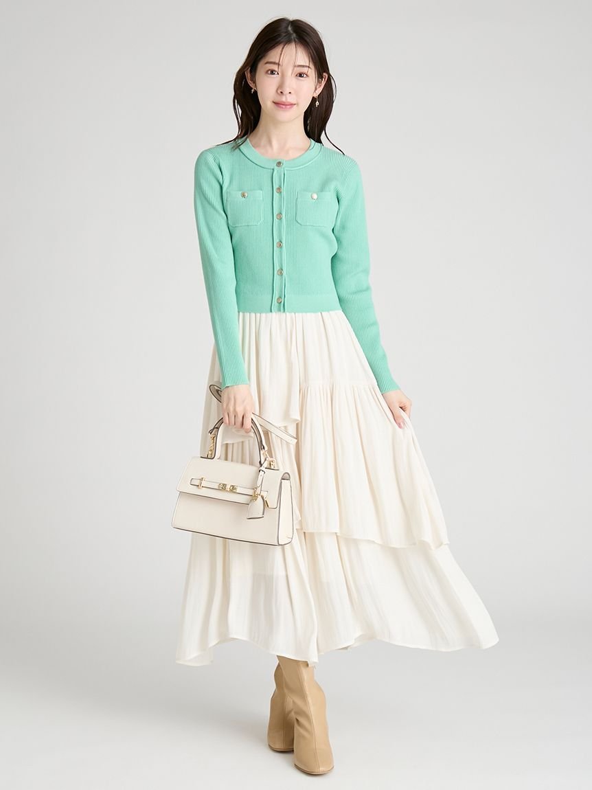 CELFORD｜アシメヘムドレス&トリムリブカーデ | Rakuten Fashion(楽天