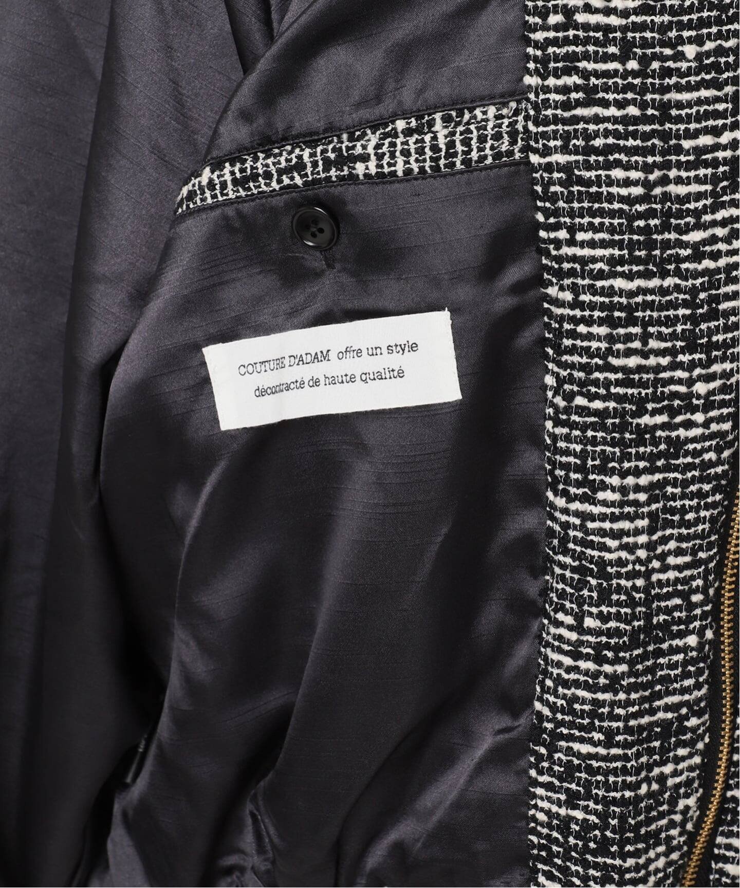 NOBLE｜COUTURE D'ADAM/クチュール ド アダム Summer Tweed ZIP JK