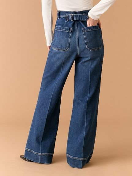 LILY BROWN｜ストレートフレアデニムパンツ | Rakuten Fashion(楽天