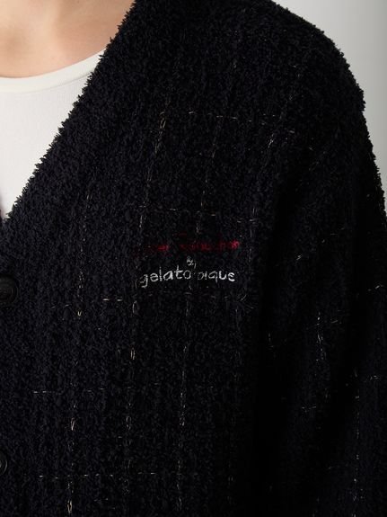 gelato pique｜【JOEL ROBUCHON】【HOMME】ツイードモコカーディガン