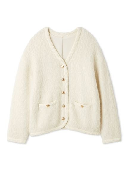 SNIDEL｜ファーライクミドルニットジャケット | Rakuten Fashion(楽天