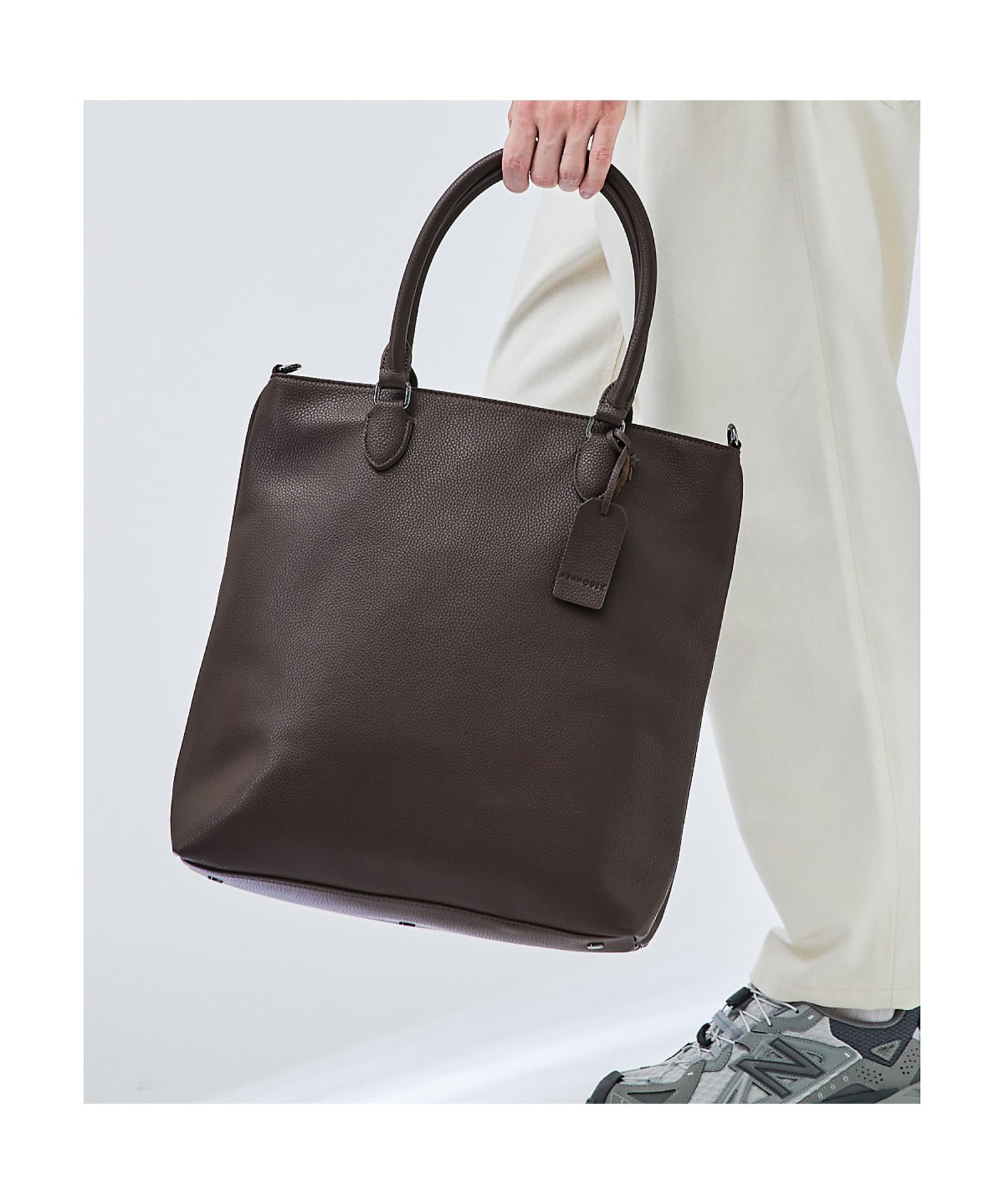 ABAHOUSE｜【WEB別注】シボレザー 縦型 2WAY トートバッグ / 15.0