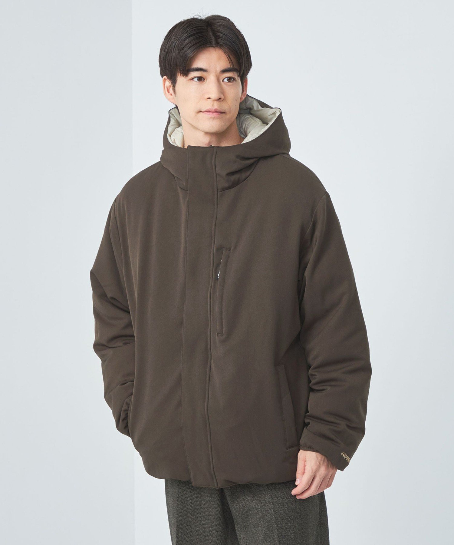 【別注】TAION × Gramicci / リバーシブル ダウン ブルゾン Gramicci（グラミチ）の「【別注】TAION × GRAMICCI / リバーシブル