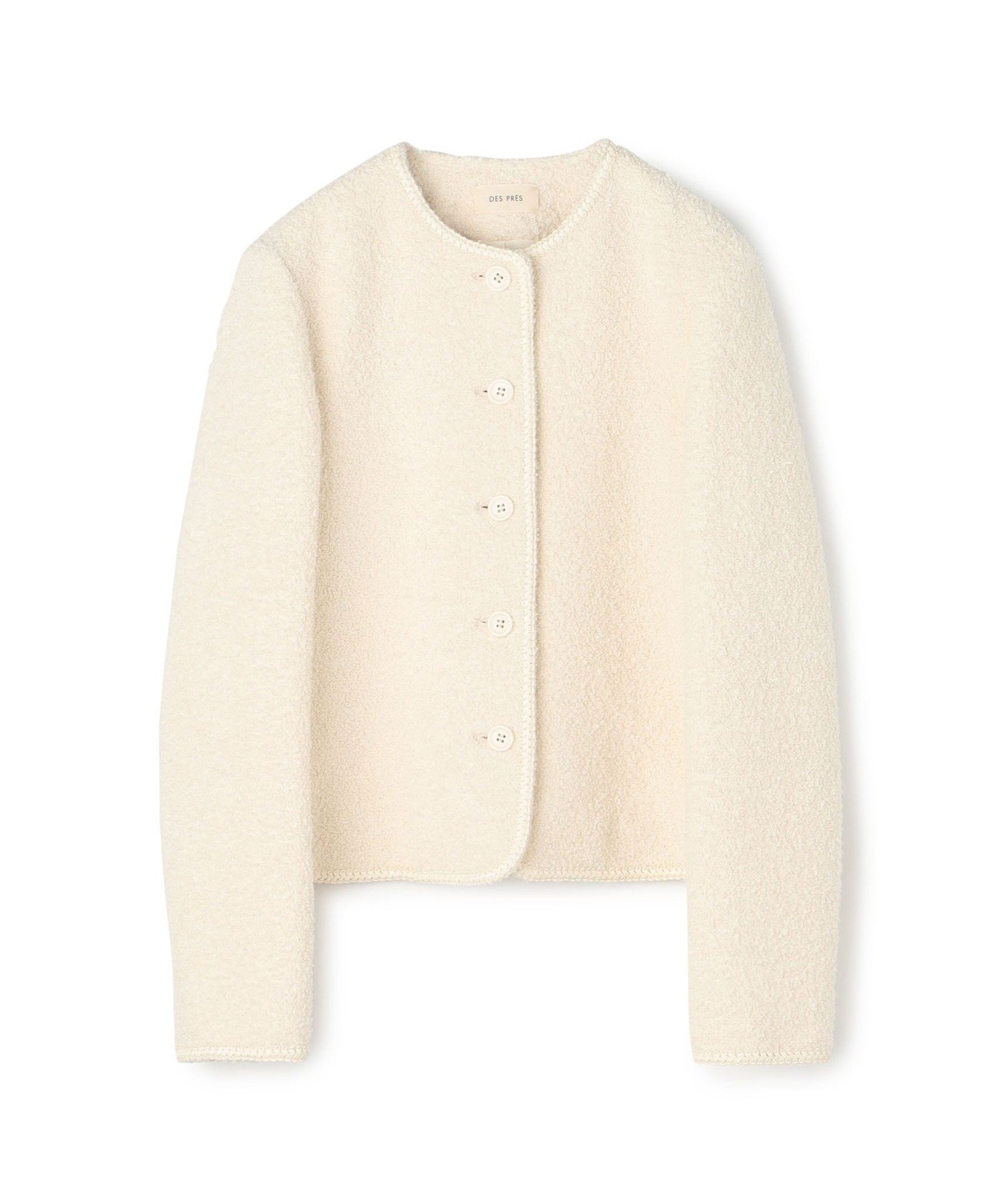 TOMORROWLAND｜コットンブークレー クルーネックジャケット | Rakuten