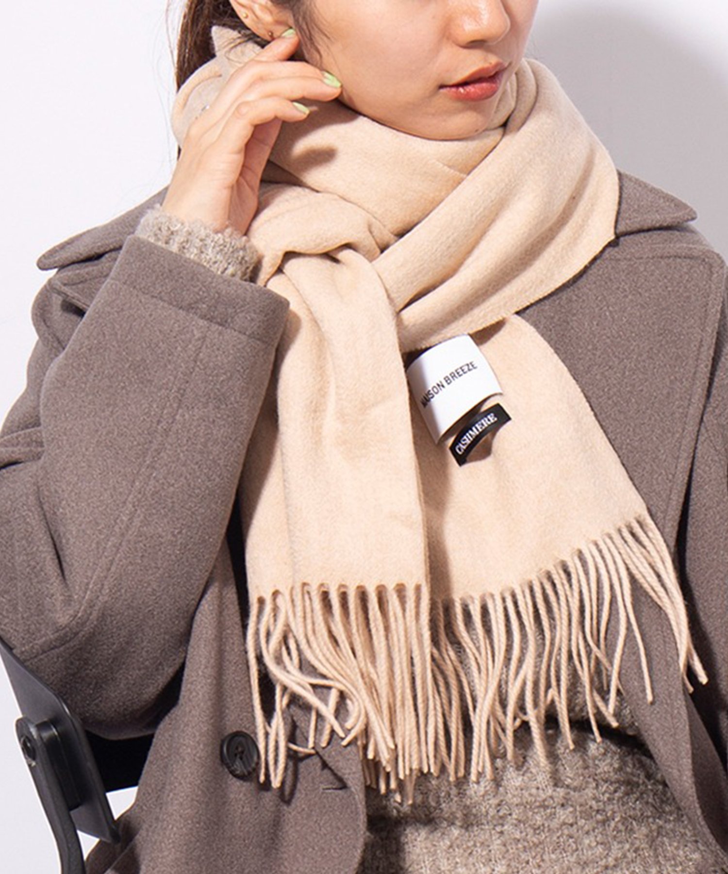 SETUP7｜SETUP7/大判ウール×カシミヤプレーンマフラー 大判ストール