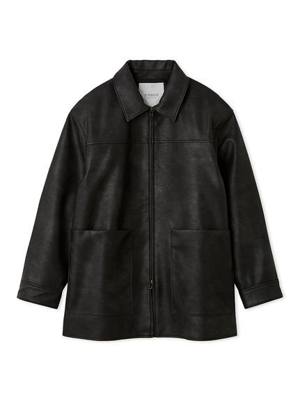 emmi｜フェイクレザーダブルジップブルゾン | Rakuten Fashion(楽天