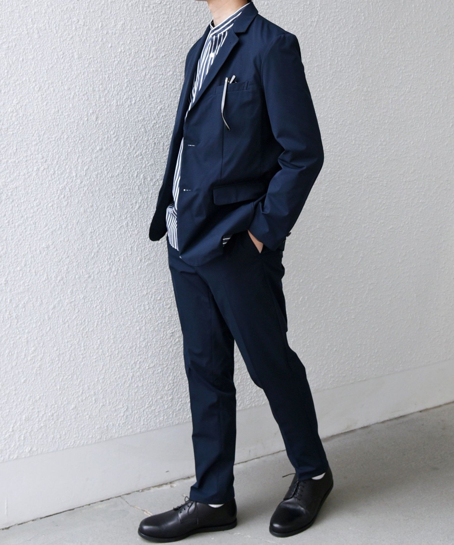 美品 ✨️ SHIPS any ストレッチスーツ セットアップ M 黒 SHIPS any セットアップ any: 「ストレッチ・撥水等」多機能 オール