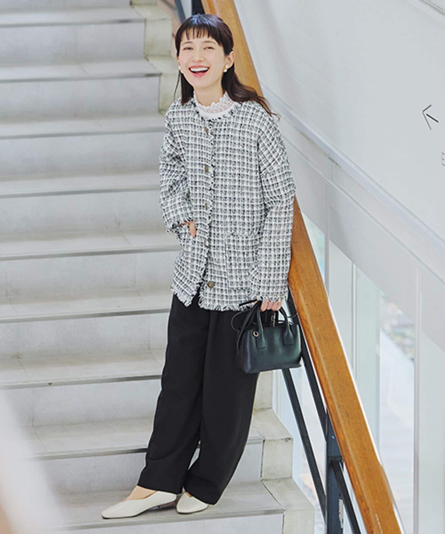 studio CLIP｜ドルマンツイードジャケット《オケージョン2026SS